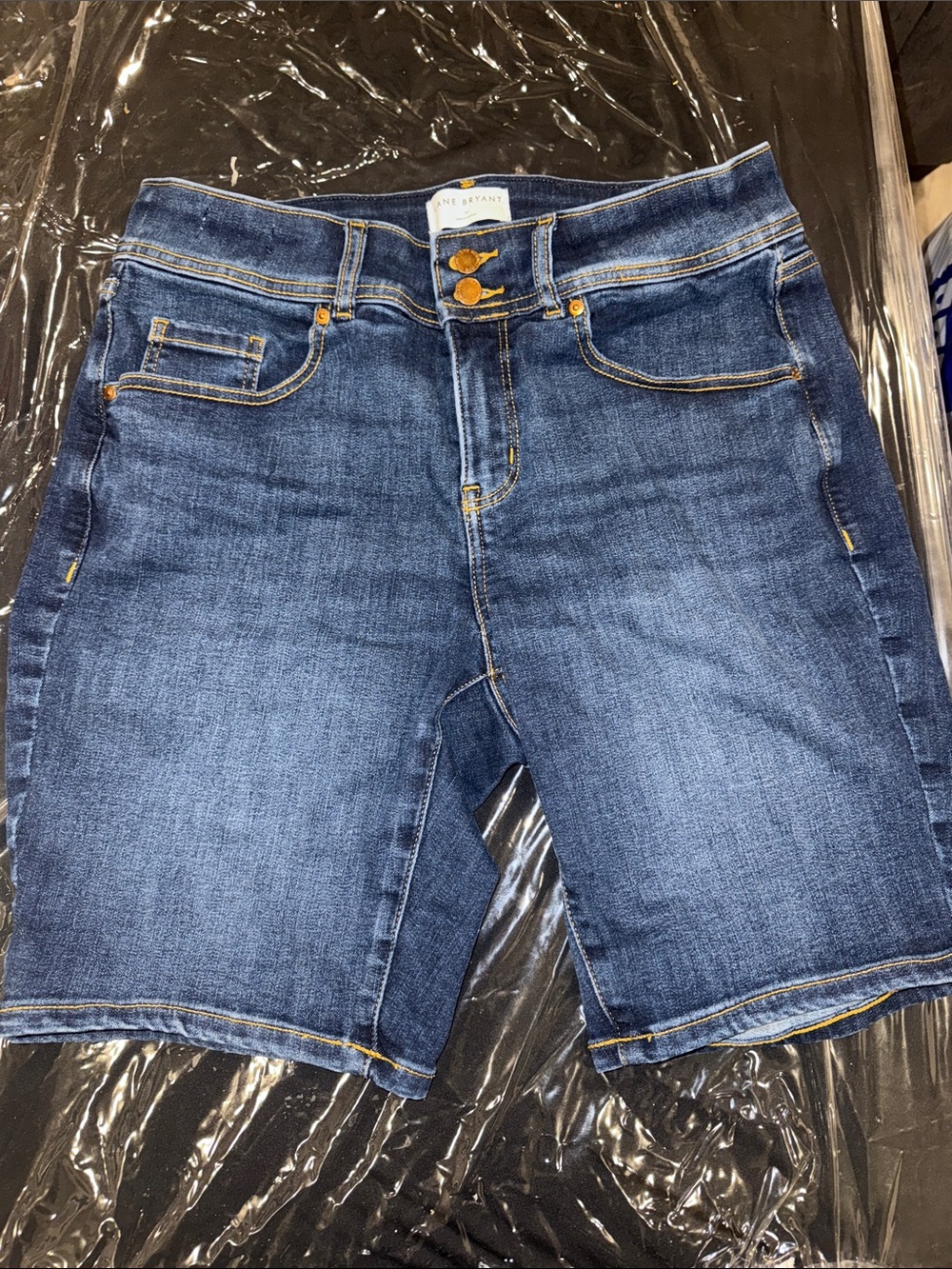 Lane Bryant Men's Dark Blue Denim Jean Shorts